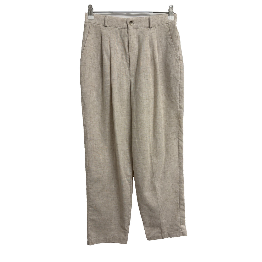 Dress Barn Petite 10P Vintage Trousers Pleated Front Travel Resort Casual Spring